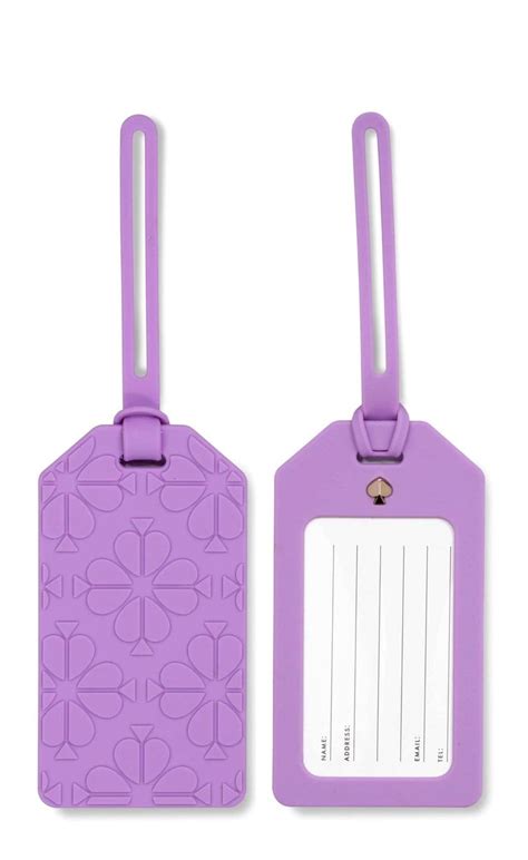 kate spade silicone luggage tag.